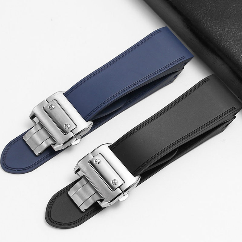 Cartier Watch Santos - Voor Cartier santos100 Santos siliconen rubber