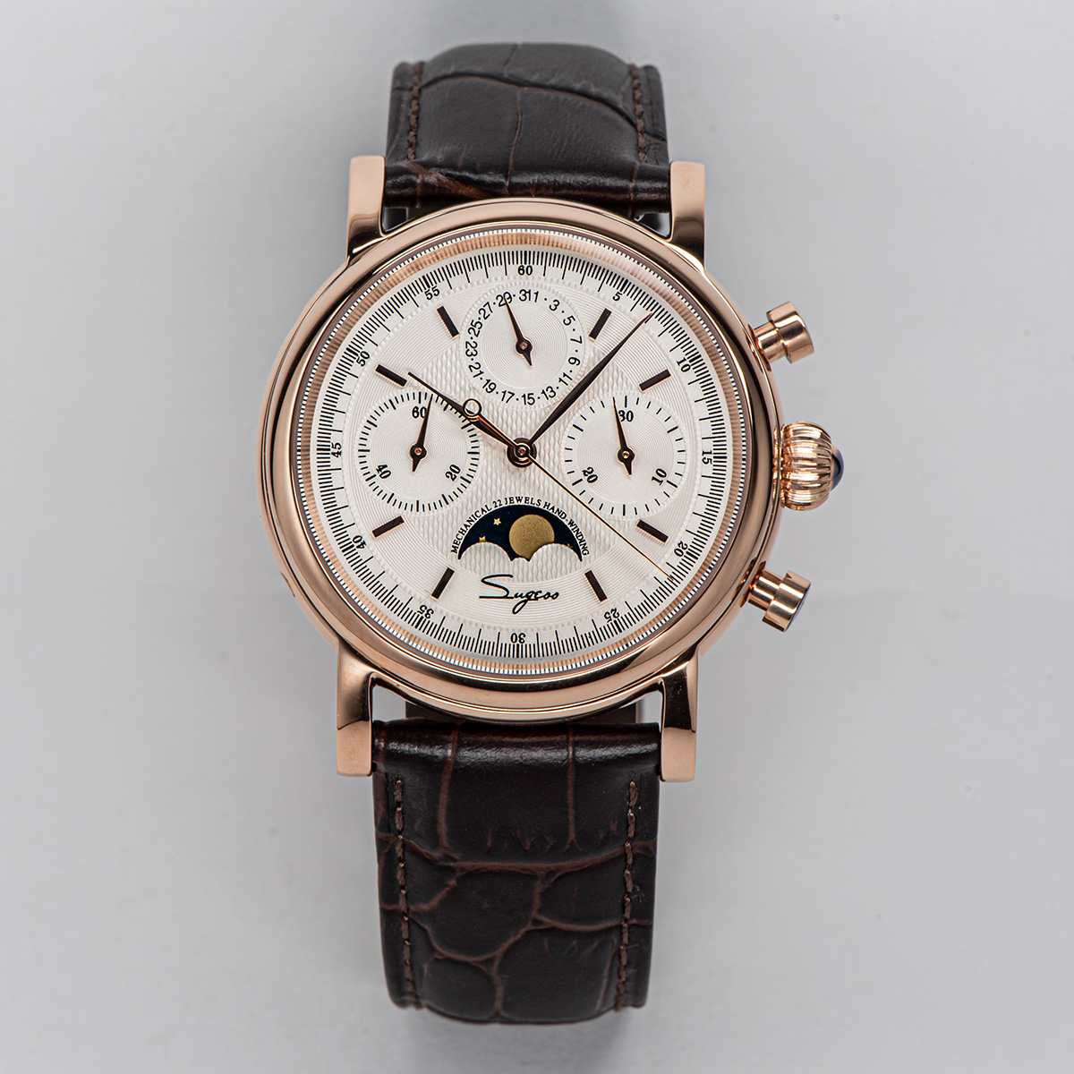 Omega Watch Constellation - Sugess Pilot Chronograaf Mechanische Horloges Mannen