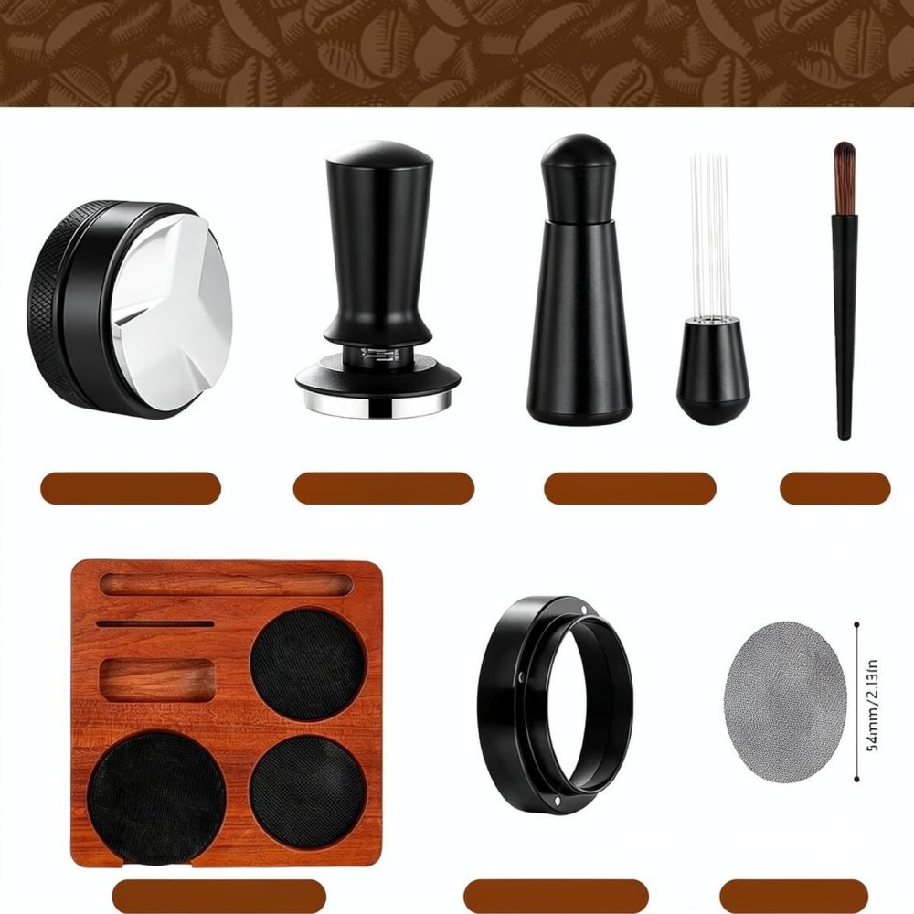 Sapele Espresso Tamper Station - Spring Bar Tool Set recensie en prijs