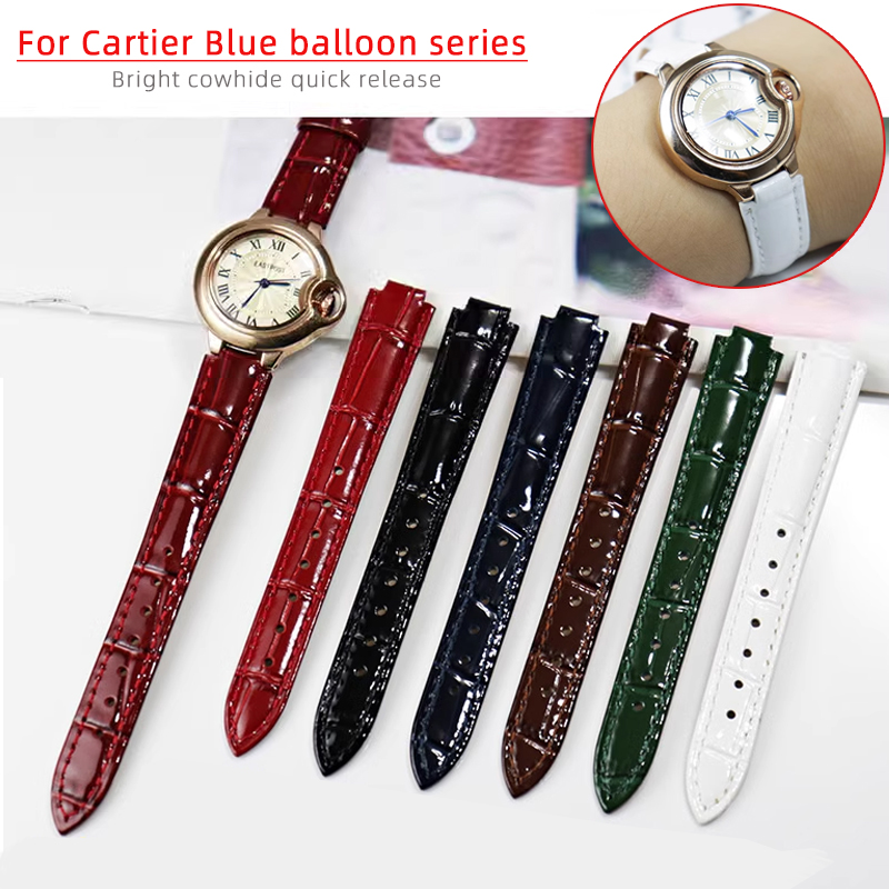 Helder Lederen Horlogeband Voo - Cartier Watch Ballon Bleu recensie en prijs